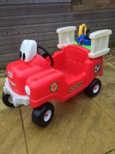 Little Tikes Fire Truck ride on with ladder and hose