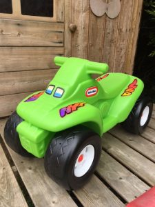 Green quad ride on toy