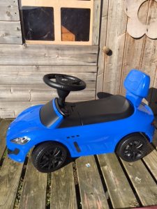 Maserati blue ride on toy