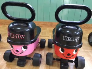 Henry & Henrietta Hoover ride on toys