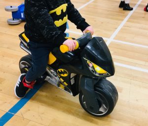 black Batman bike ride on toy