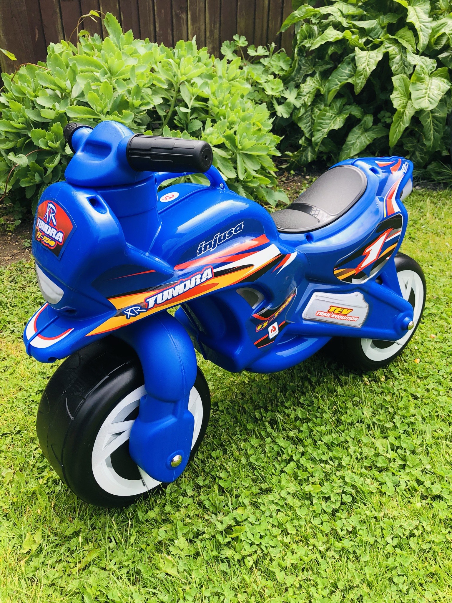 Blue motorbike